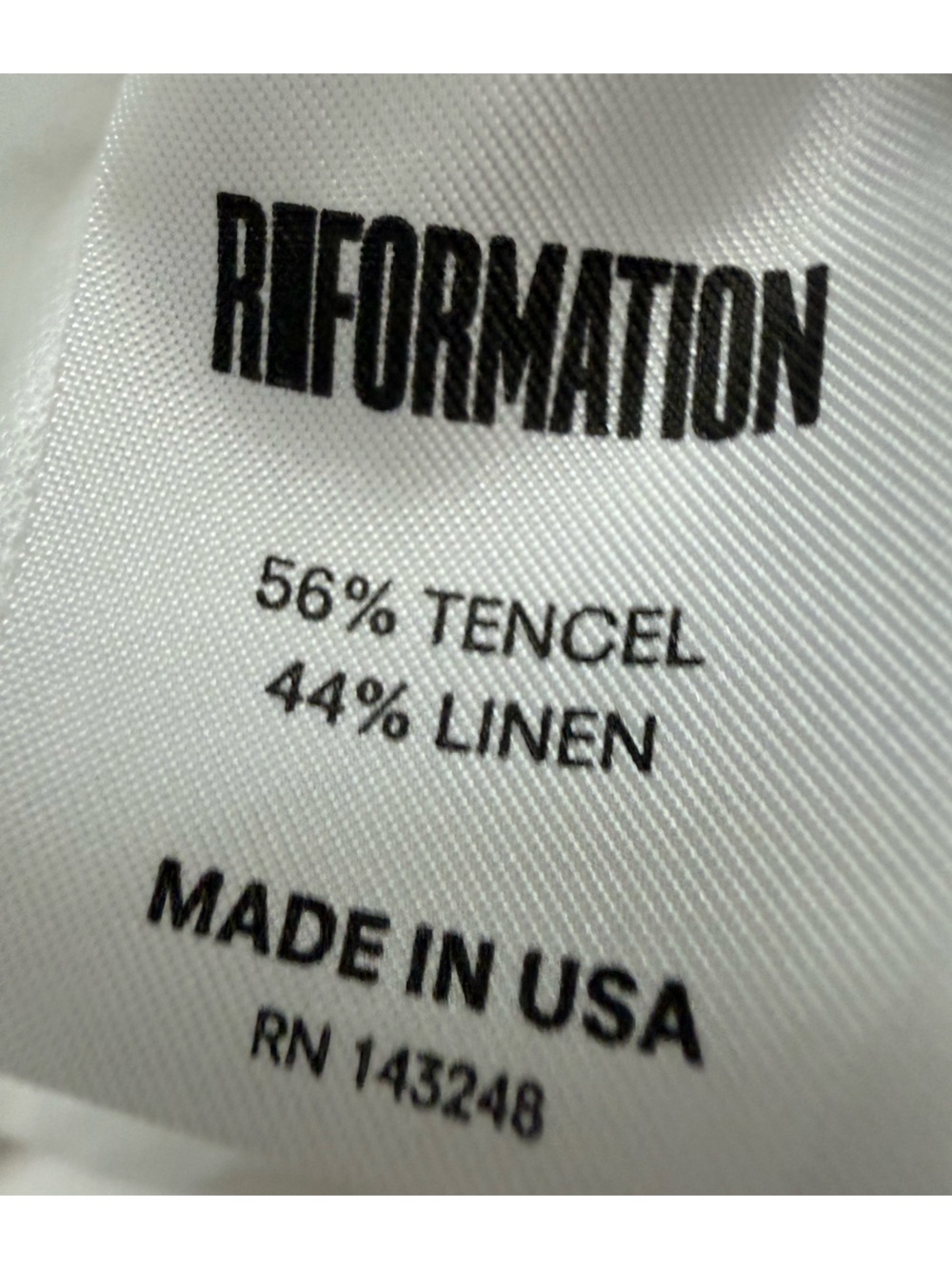 REFORMATION Lily Linen Blend Open Back Maxi Dress - White - Medium - Picture 7 of 7